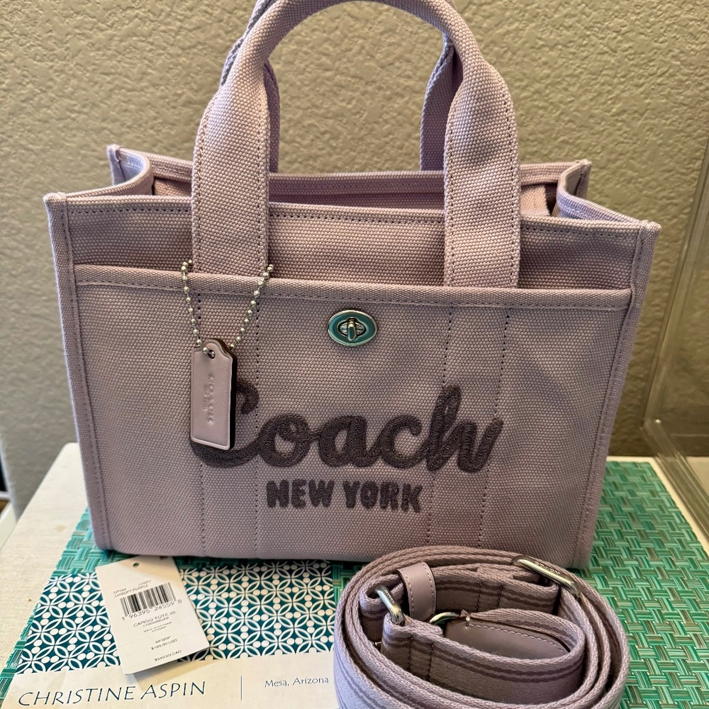 COPY - Coach CP164 Cargo Tote 26 in Soft Purple